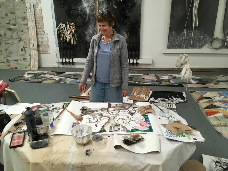 Residential art courses on the Devon/Dorset border at Monkton Wyld Court with Gail Sagman & Christine Allison Step out of everyday life for 5 days - create, share, breathe - return inspired and revived. Gail Sagman & Christine Allison are experienced professional artists who have worked together over a number of years delivering successful, creative art courses suitable for adults. Their aim is to encourage creativity inspired by the natural environment for both novice and experienced artists. Gail & Christine take participants on visits to gardens, woods and the seashore … collecting, observing, drawing … experiencing the land, sea and air of Devon & Dorset to inspire and stimulate the senses. They then lead workshops in making marks using natural materials plus charcoal, graphite, collage and paint; working on paper, fabric, board and in sketchbooks. Gail & Christine encourage experimentation with a healthy mix of abstraction and realism, always with supportive and positive teaching. All materials and sketchbooks are provided. Each participant takes home all they create plus a sketchbook to continue working in after the course. The courses run for 5 days and take place at Monkton Wyld Court near Lyme Regis in Dorset. View monktonwyldcourt.co.uk for images and information of accommodation and environment. Course dates: 14 – 18 October 2024 and 25 -29 November 2024 There are 4 - 8 places per course. Art course cost - £800 per person for all materials, tutoring, four nights accommodation, breakfast, lunch and dinner. Please book by contacting Monkton Wyld Court – Info@monktonwyldcourt.org/01297560342 View Christine & Gail’s websites - www.christineallison.com www.gailsagman.com Images from recent courses led by Gail and Christine. Monkton Wyld Court